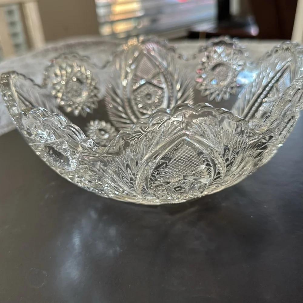 Vintage Early American‎ Glass bowl Atlanta Westmoreland Specialty Company 228